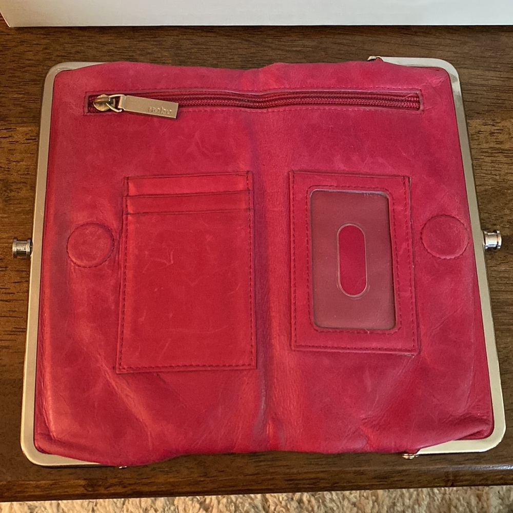 Hobo Raspberry Color Large Clutch - image 2